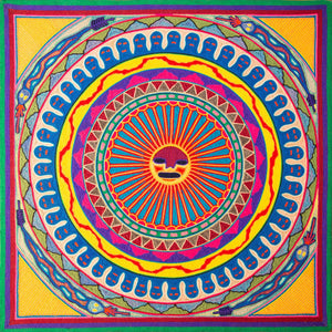 Huichol Yarn Painting Print • L - 134 - Huichol Arts