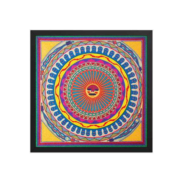 Huichol Yarn Painting Print • L - 134 - Huichol Arts