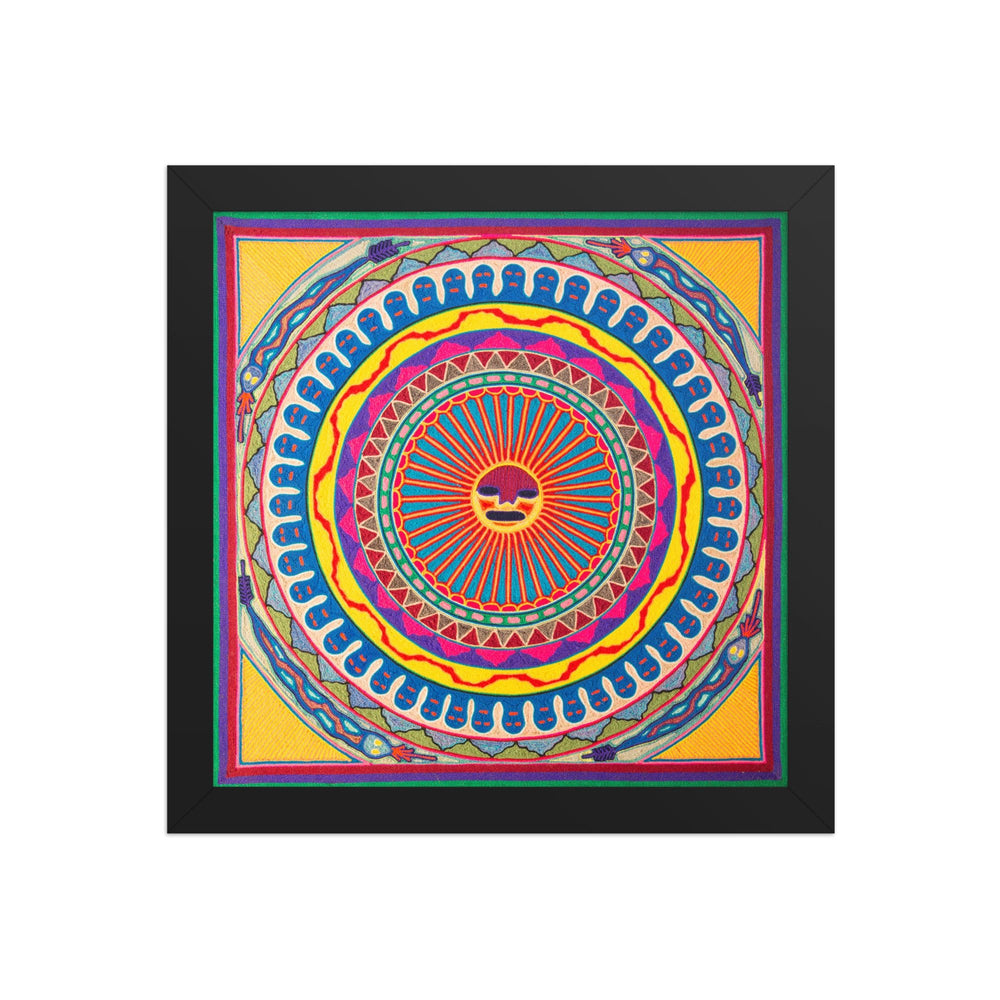 Huichol Yarn Painting Print • L - 134 - Huichol Arts