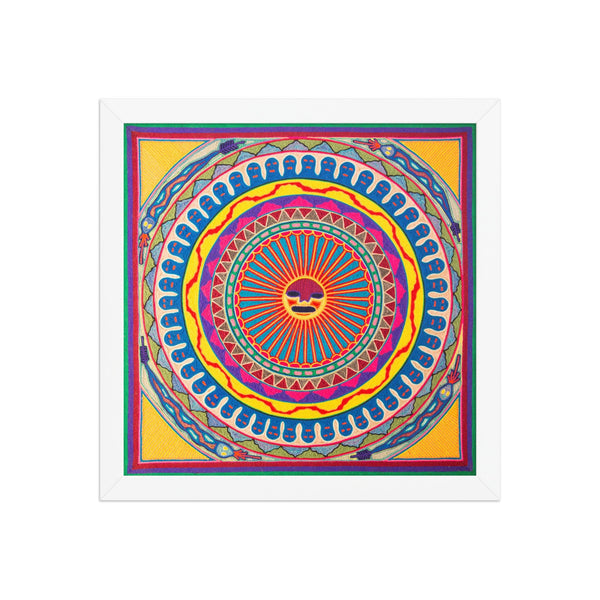 Huichol Yarn Painting Print • L - 134 - Huichol Arts