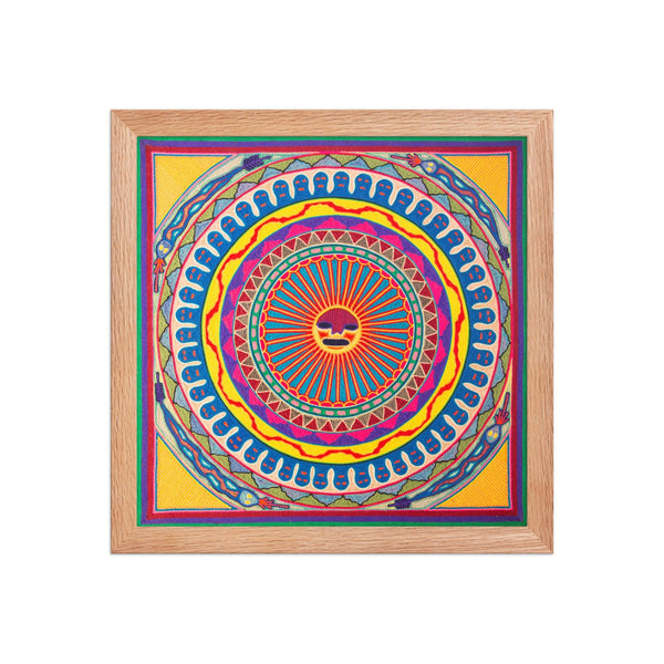 Huichol Yarn Painting Print • L - 134 - Huichol Arts
