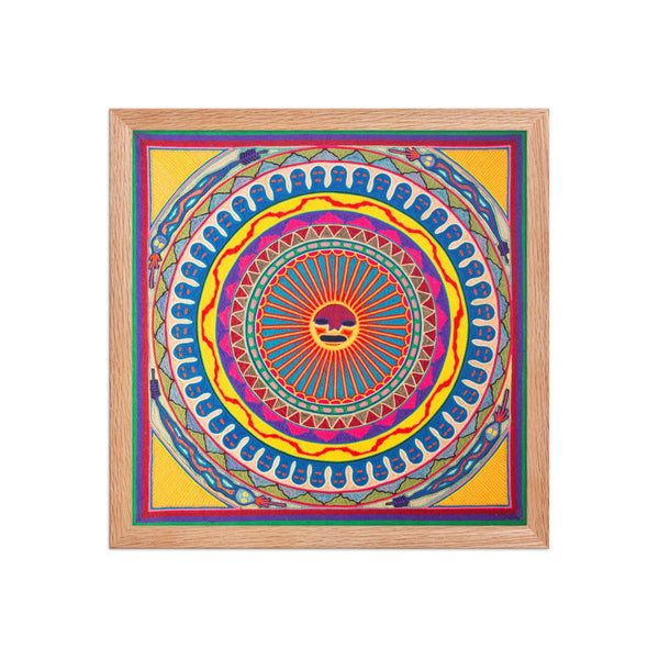 Huichol Yarn Painting Print • L - 134 - Huichol Arts