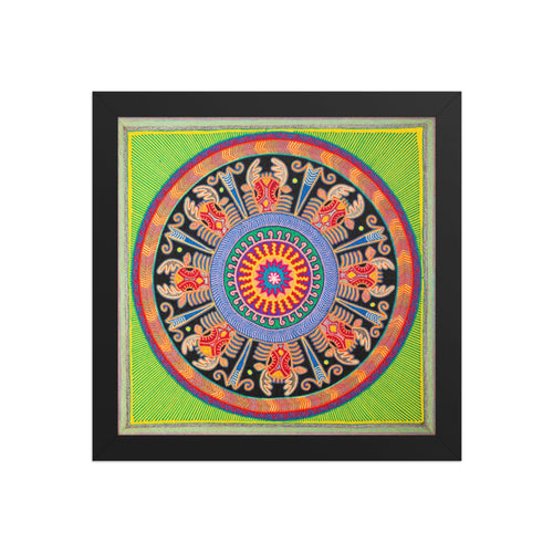 Huichol Yarn Painting Print • L - 135 - Huichol Arts
