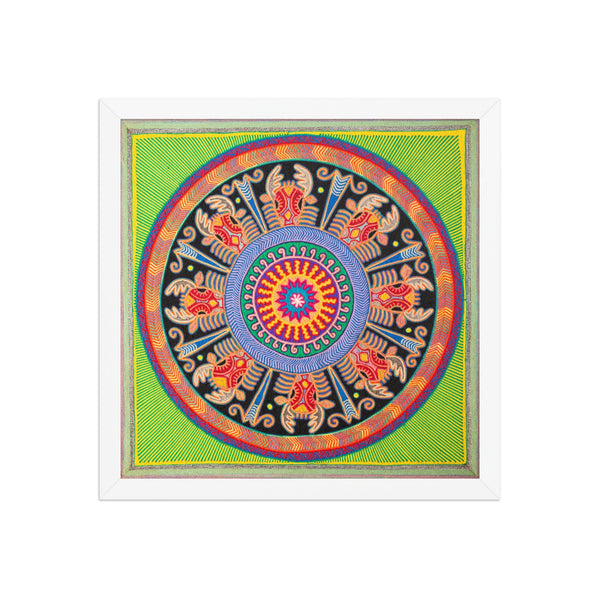 Huichol Yarn Painting Print • L - 135 - Huichol Arts