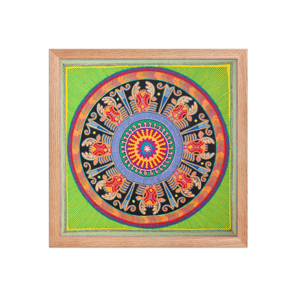 Huichol Yarn Painting Print • L - 135 - Huichol Arts