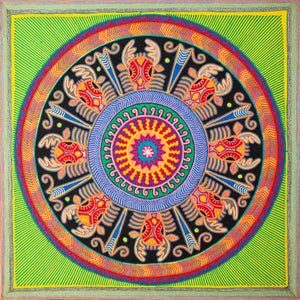 Huichol Yarn Painting Print • L - 135 - Huichol Arts