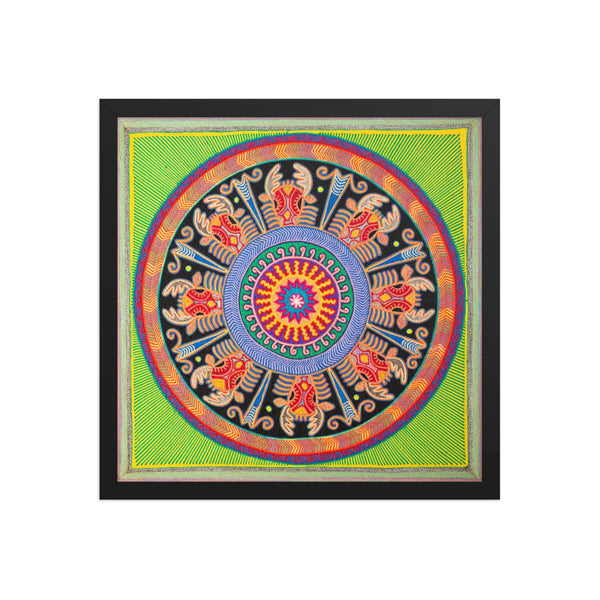 Huichol Yarn Painting Print • L - 135 - Huichol Arts