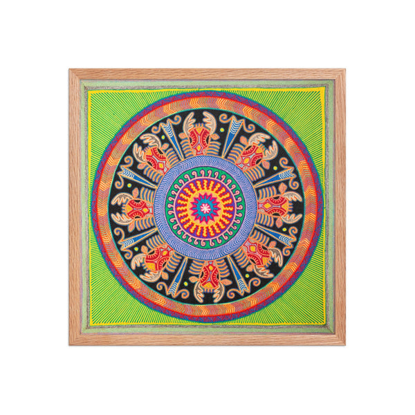 Huichol Yarn Painting Print • L - 135 - Huichol Arts