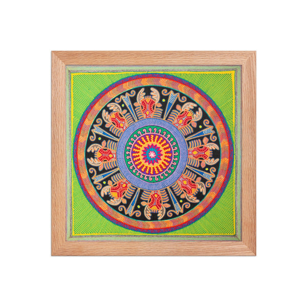 Huichol Yarn Painting Print • L - 135 - Huichol Arts