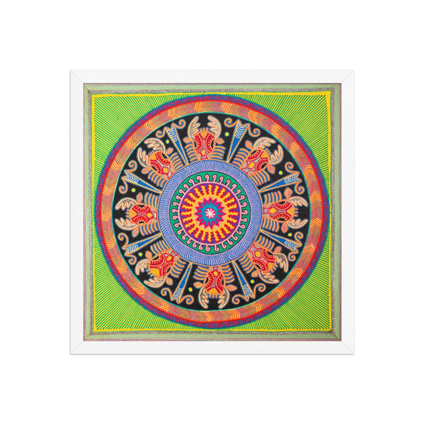Huichol Yarn Painting Print • L - 135 - Huichol Arts