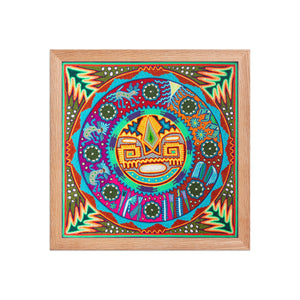 Huichol Yarn Painting Print • L - 136 - Huichol Arts