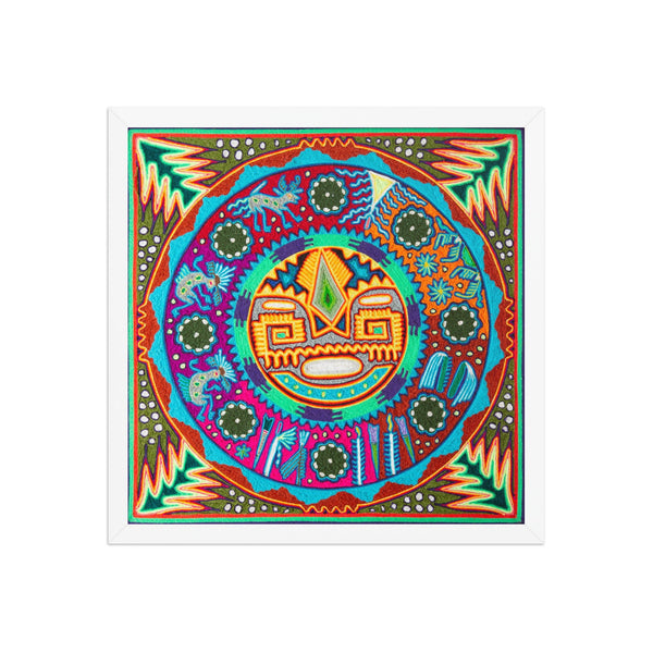 Huichol Yarn Painting Print • L - 136 - Huichol Arts