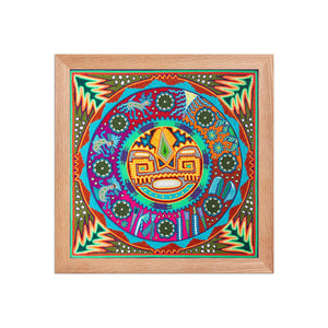 Huichol Yarn Painting Print • L - 136 - Huichol Arts