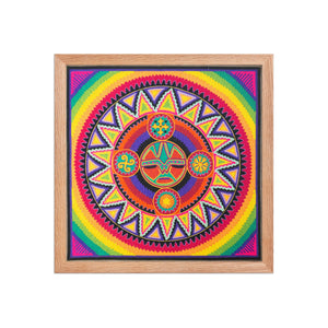 Huichol Yarn Painting Print • L - 137 - Huichol Arts