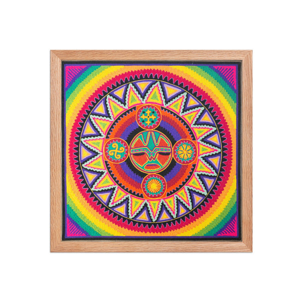Huichol Yarn Painting Print • L - 137 - Huichol Arts
