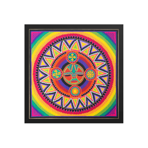 Huichol Yarn Painting Print • L - 137 - Huichol Arts