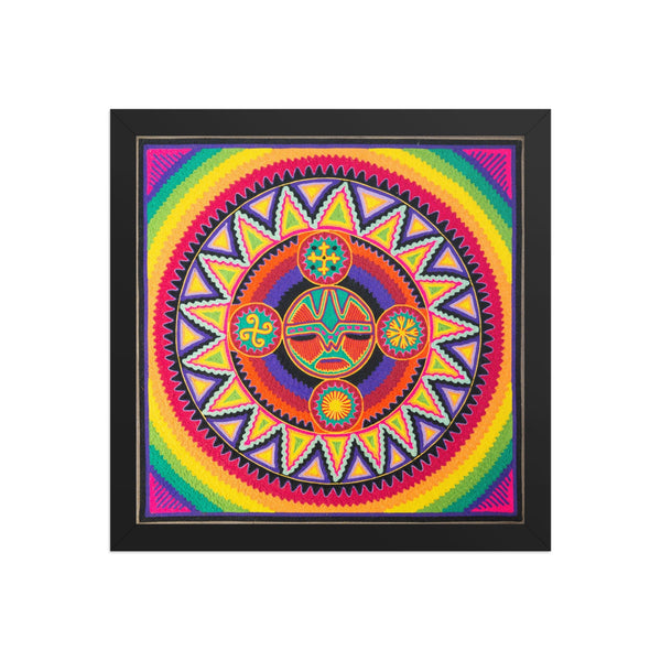 Huichol Yarn Painting Print • L - 137 - Huichol Arts