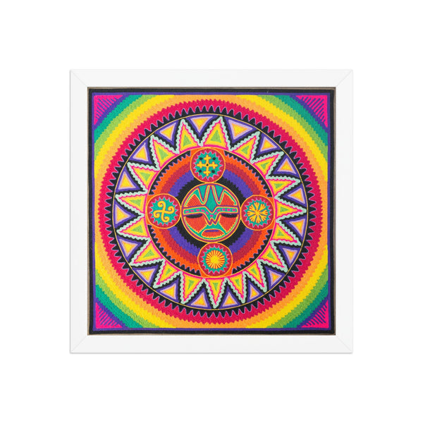 Huichol Yarn Painting Print • L - 137 - Huichol Arts