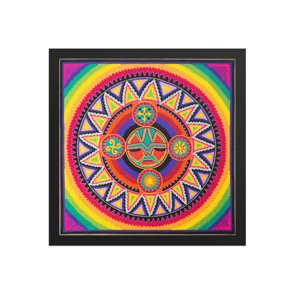 Huichol Yarn Painting Print • L - 137 - Huichol Arts