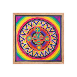 Huichol Yarn Painting Print • L - 137 - Huichol Arts