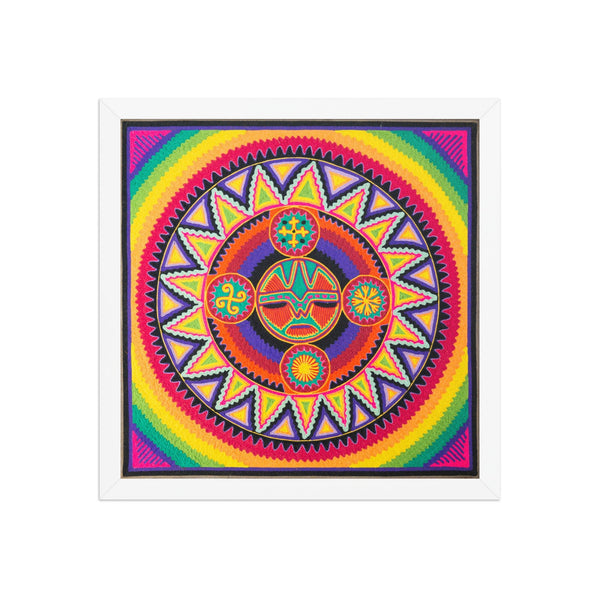 Huichol Yarn Painting Print • L - 137 - Huichol Arts