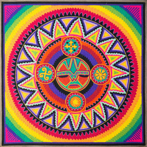 Huichol Yarn Painting Print • L - 137 - Huichol Arts