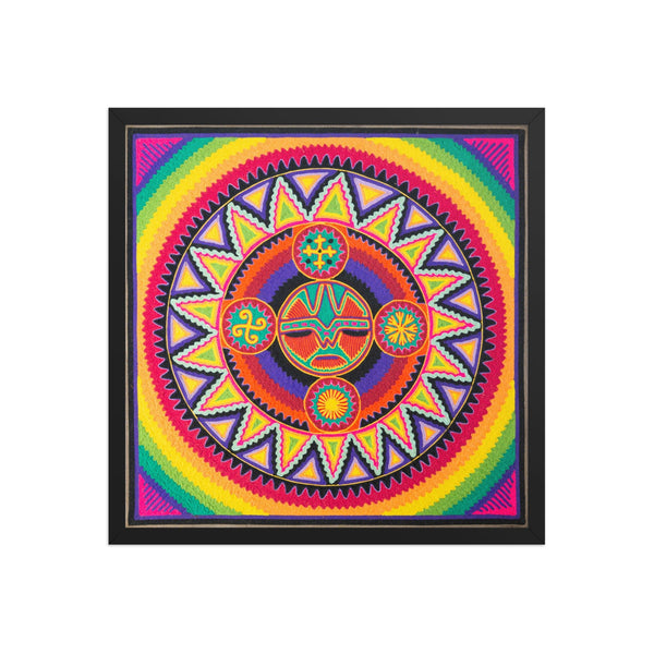 Huichol Yarn Painting Print • L - 137 - Huichol Arts