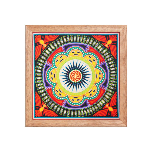Huichol Yarn Painting Print • L - 138 - Huichol Arts