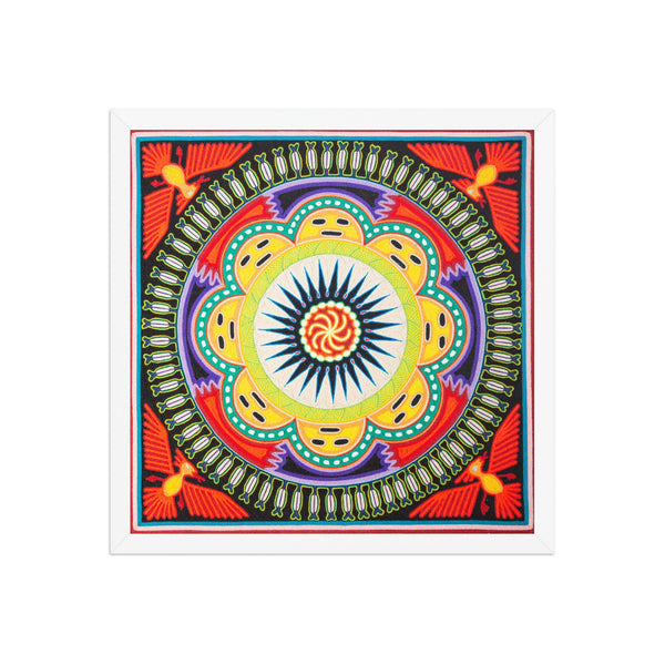 Huichol Yarn Painting Print • L - 138 - Huichol Arts