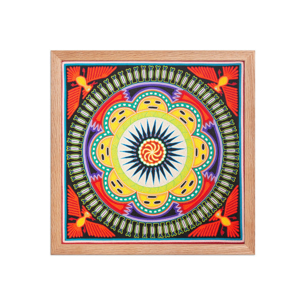 Huichol Yarn Painting Print • L - 138 - Huichol Arts