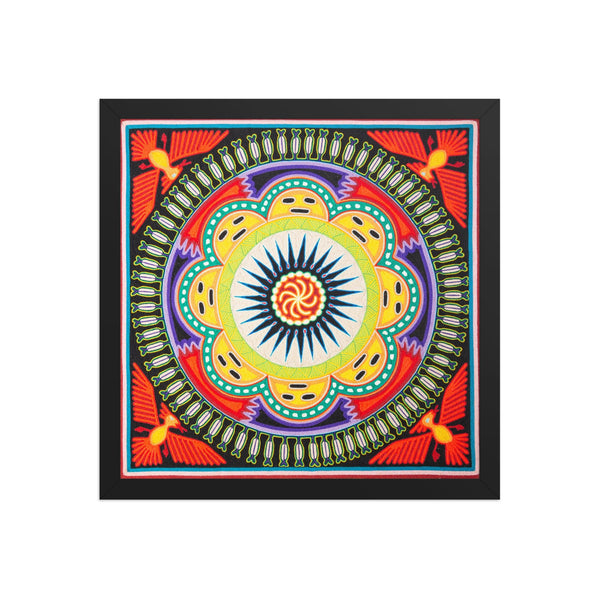 Huichol Yarn Painting Print • L - 138 - Huichol Arts