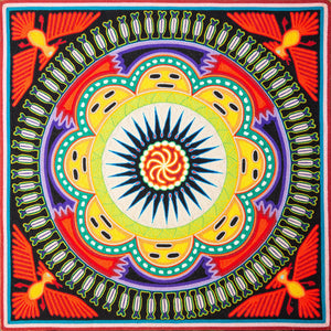 Huichol Yarn Painting Print • L - 138 - Huichol Arts