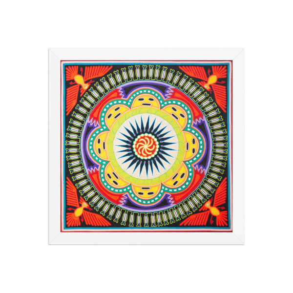Huichol Yarn Painting Print • L - 138 - Huichol Arts