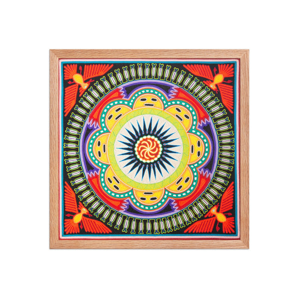 Huichol Yarn Painting Print • L - 138 - Huichol Arts