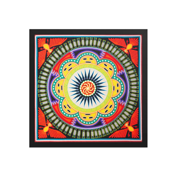 Huichol Yarn Painting Print • L - 138 - Huichol Arts