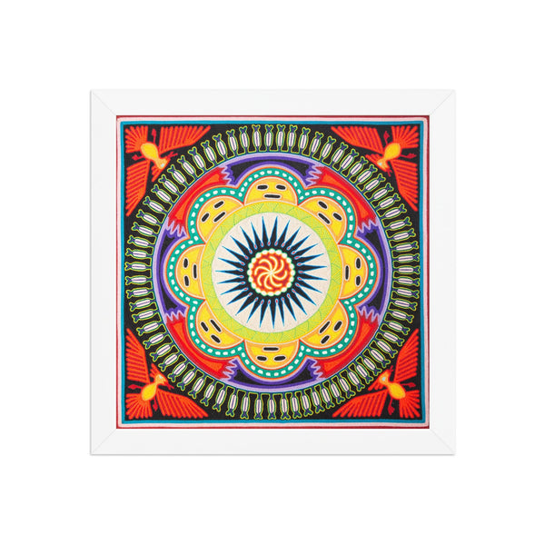Huichol Yarn Painting Print • L - 138 - Huichol Arts