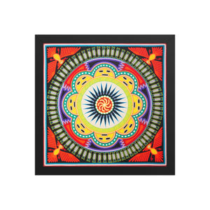 Huichol Yarn Painting Print • L - 138 - Huichol Arts