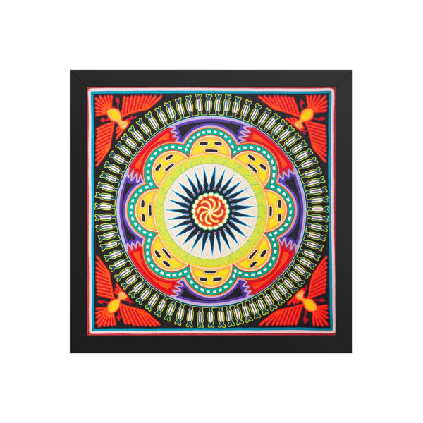 Huichol Yarn Painting Print • L - 138 - Huichol Arts