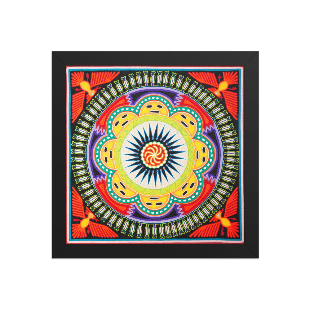 Huichol Yarn Painting Print • L - 138 - Huichol Arts
