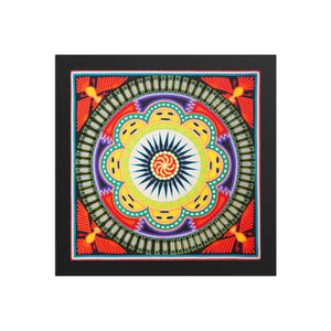 Huichol Yarn Painting Print • L - 138 - Huichol Arts