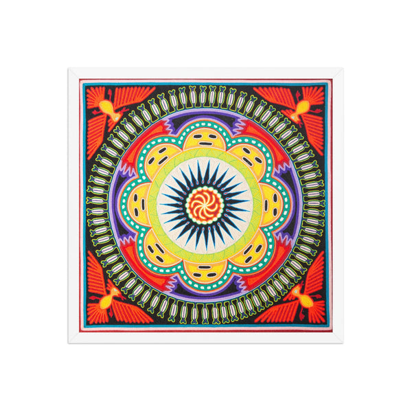 Huichol Yarn Painting Print • L - 138 - Huichol Arts