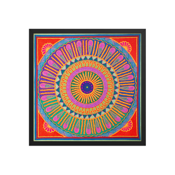 Huichol Yarn Painting Print • L - 139 - Huichol Arts