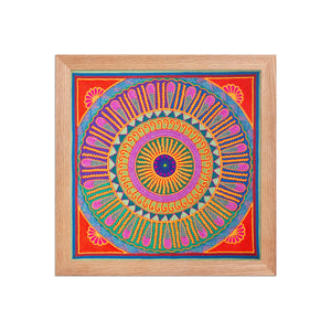 Huichol Yarn Painting Print • L - 139 - Huichol Arts
