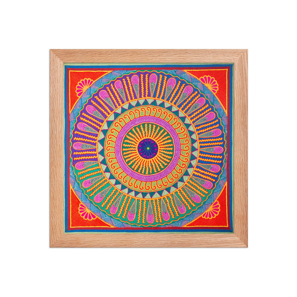 Huichol Yarn Painting Print • L - 139 - Huichol Arts