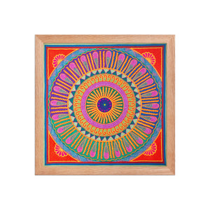 Huichol Yarn Painting Print • L - 139 - Huichol Arts