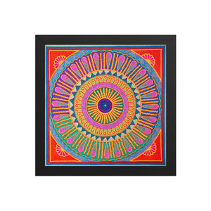 Huichol Yarn Painting Print • L - 139 - Huichol Arts