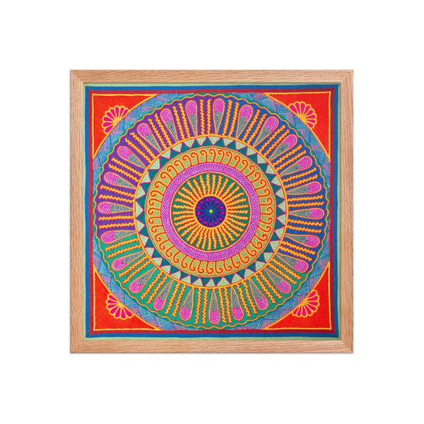 Huichol Yarn Painting Print • L - 139 - Huichol Arts