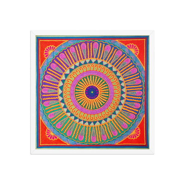 Huichol Yarn Painting Print • L - 139 - Huichol Arts