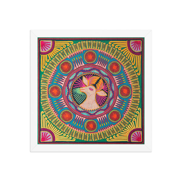 Huichol Yarn Painting Print • L - 141 - Huichol Arts