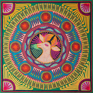 Huichol Yarn Painting Print • L - 141 - Huichol Arts